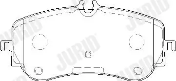 Bremsbelagsatz, Scheibenbremse Hinterachse JURID 573832J Bild Bremsbelagsatz, Scheibenbremse Hinterachse JURID 573832J