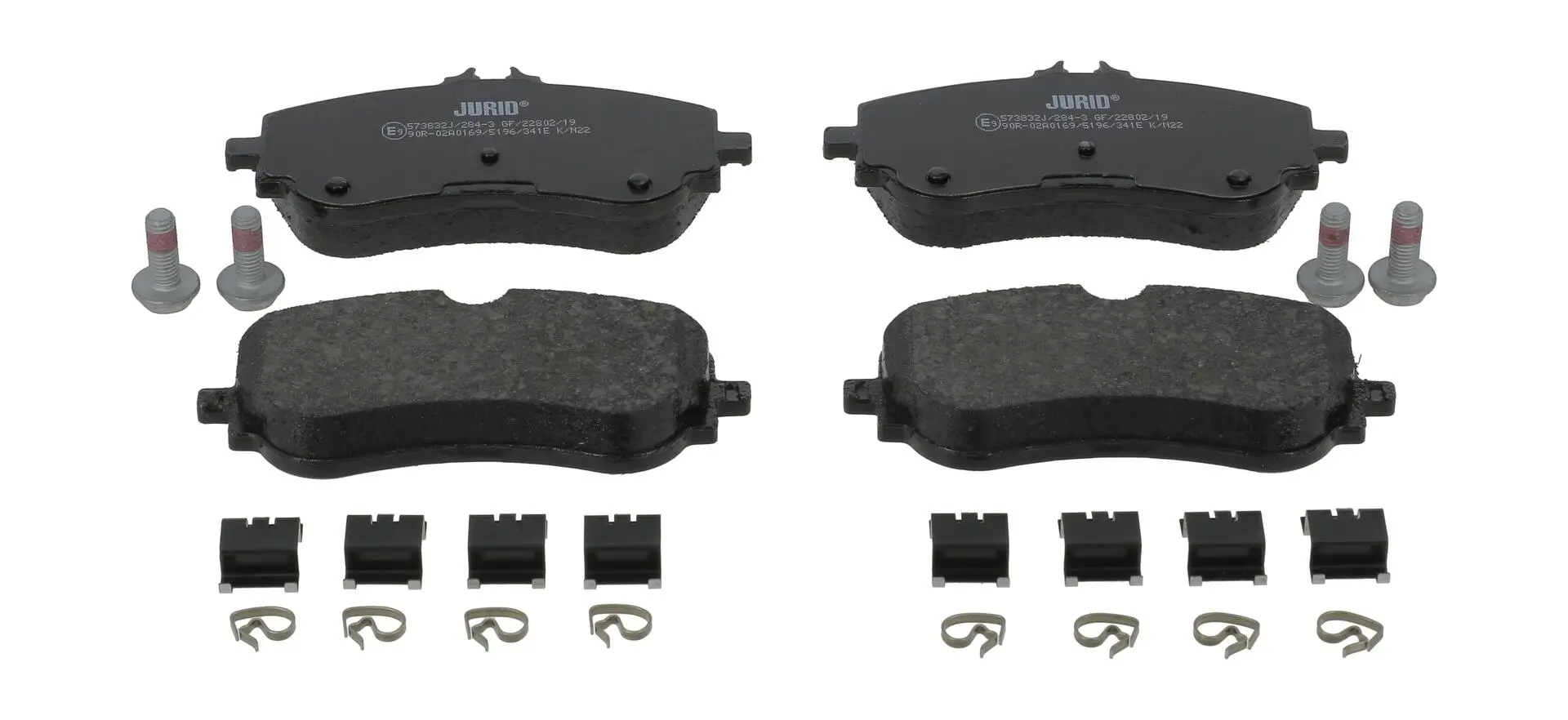 Bremsbelagsatz, Scheibenbremse Hinterachse JURID 573832J