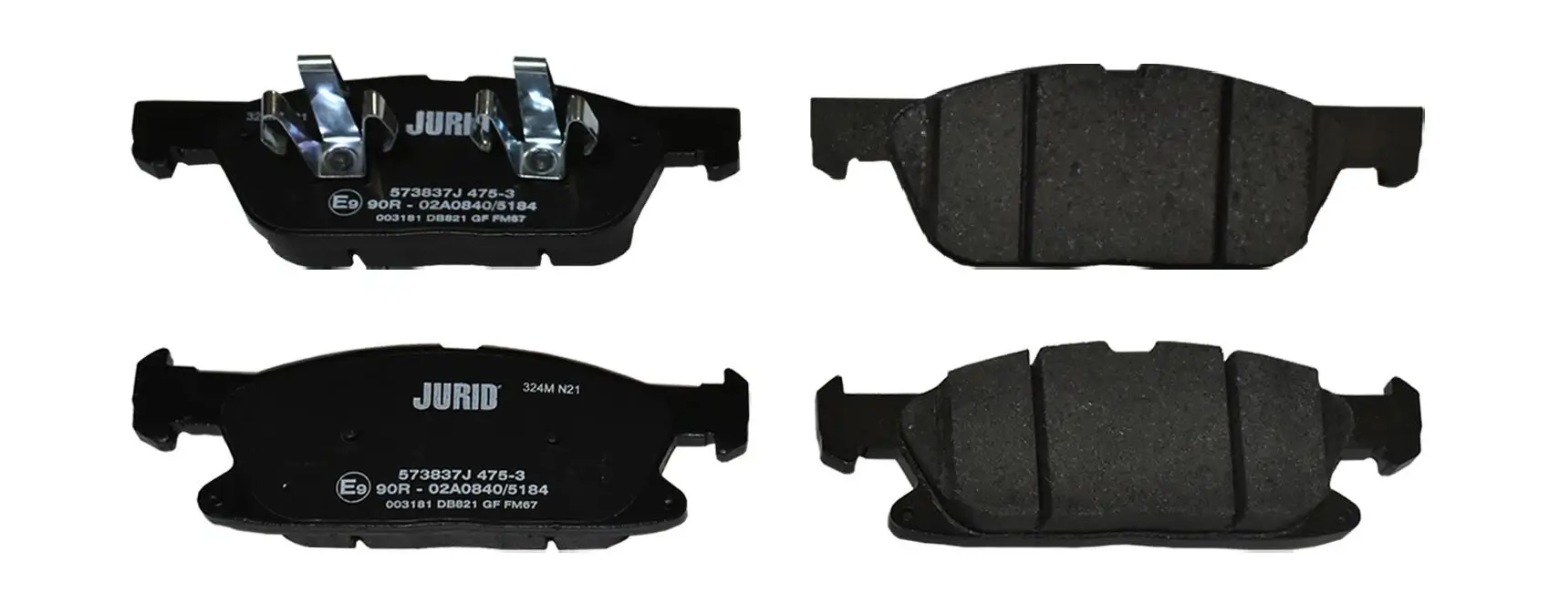 Bremsbelagsatz, Scheibenbremse Vorderachse JURID 573837J