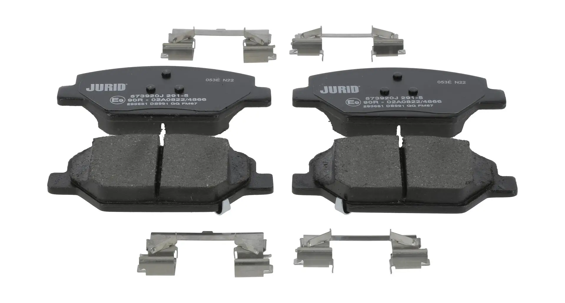 Bremsbelagsatz, Scheibenbremse Vorderachse JURID 573839J