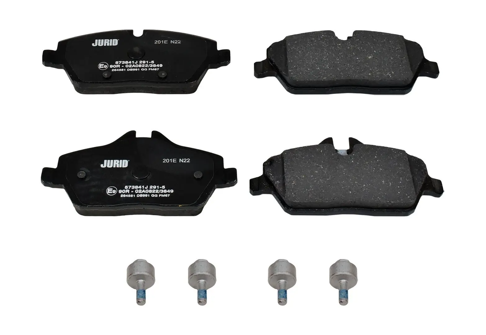 Bremsbelagsatz, Scheibenbremse Vorderachse JURID 573841J