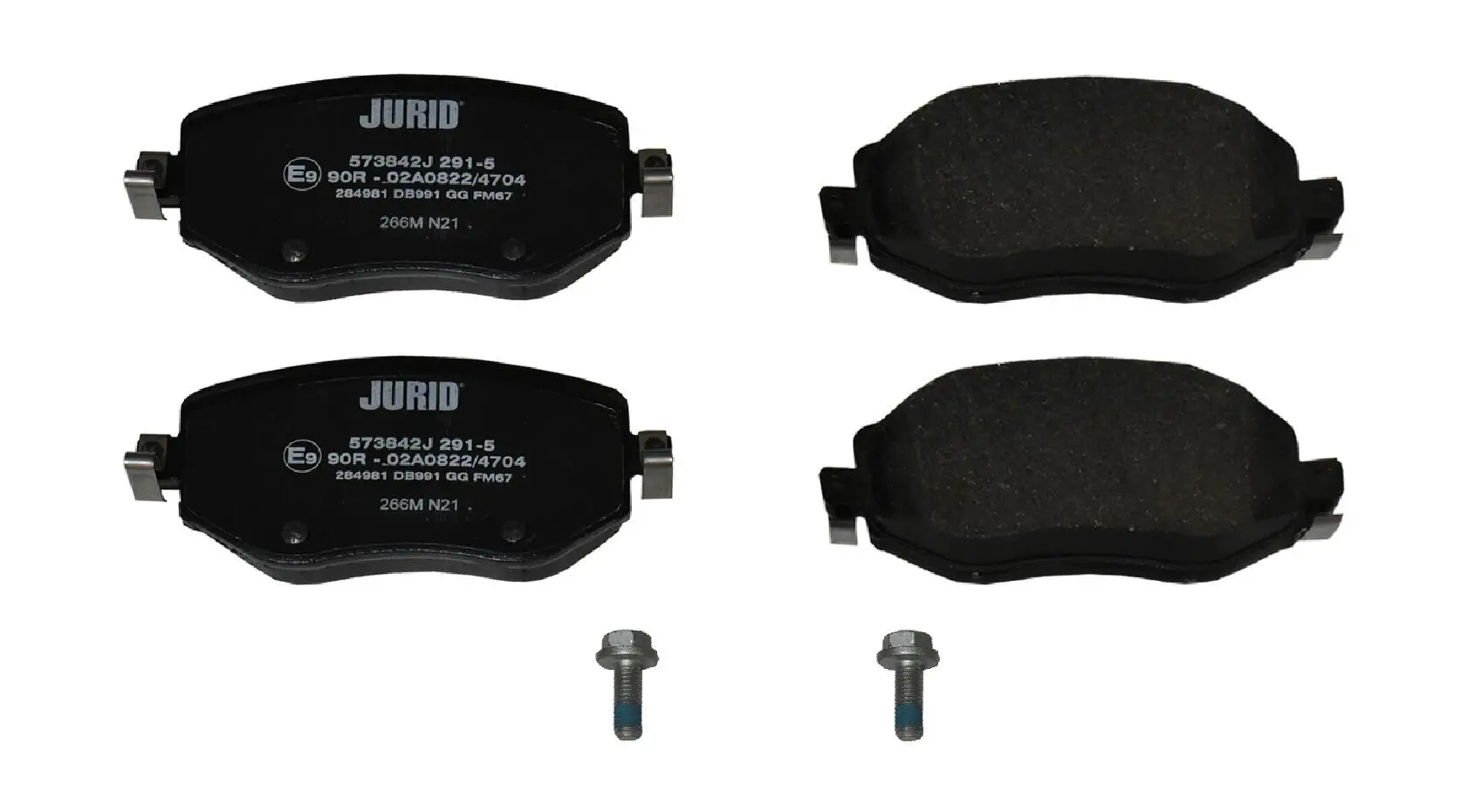 Bremsbelagsatz, Scheibenbremse Vorderachse JURID 573842J
