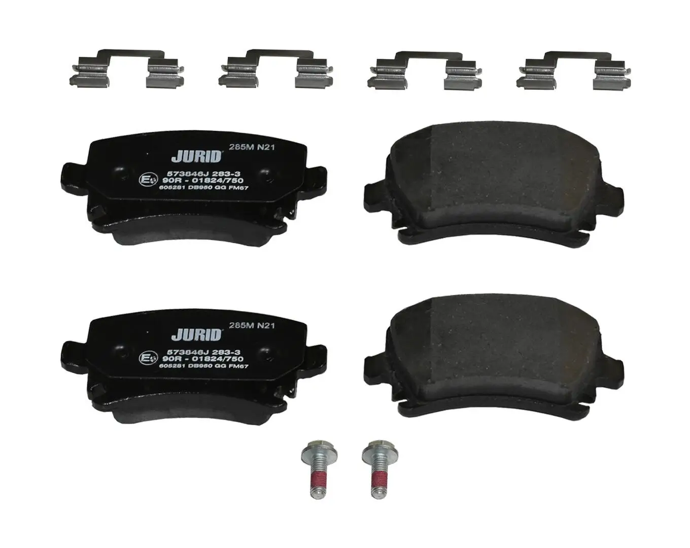 Bremsbelagsatz, Scheibenbremse Hinterachse JURID 573846J