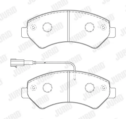 Bremsbelagsatz, Scheibenbremse JURID 573849J Bild Bremsbelagsatz, Scheibenbremse JURID 573849J