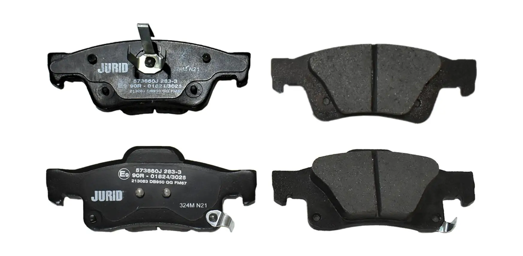 Bremsbelagsatz, Scheibenbremse Hinterachse JURID 573860J