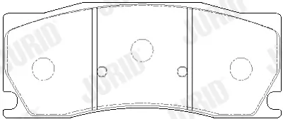 Bremsbelagsatz, Scheibenbremse Vorderachse JURID 573861J Bild Bremsbelagsatz, Scheibenbremse Vorderachse JURID 573861J