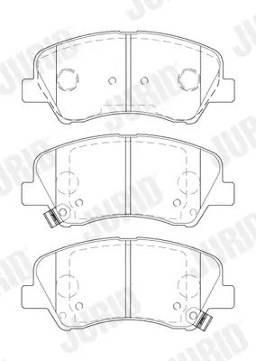 Bremsbelagsatz, Scheibenbremse Vorderachse JURID 573866J Bild Bremsbelagsatz, Scheibenbremse Vorderachse JURID 573866J