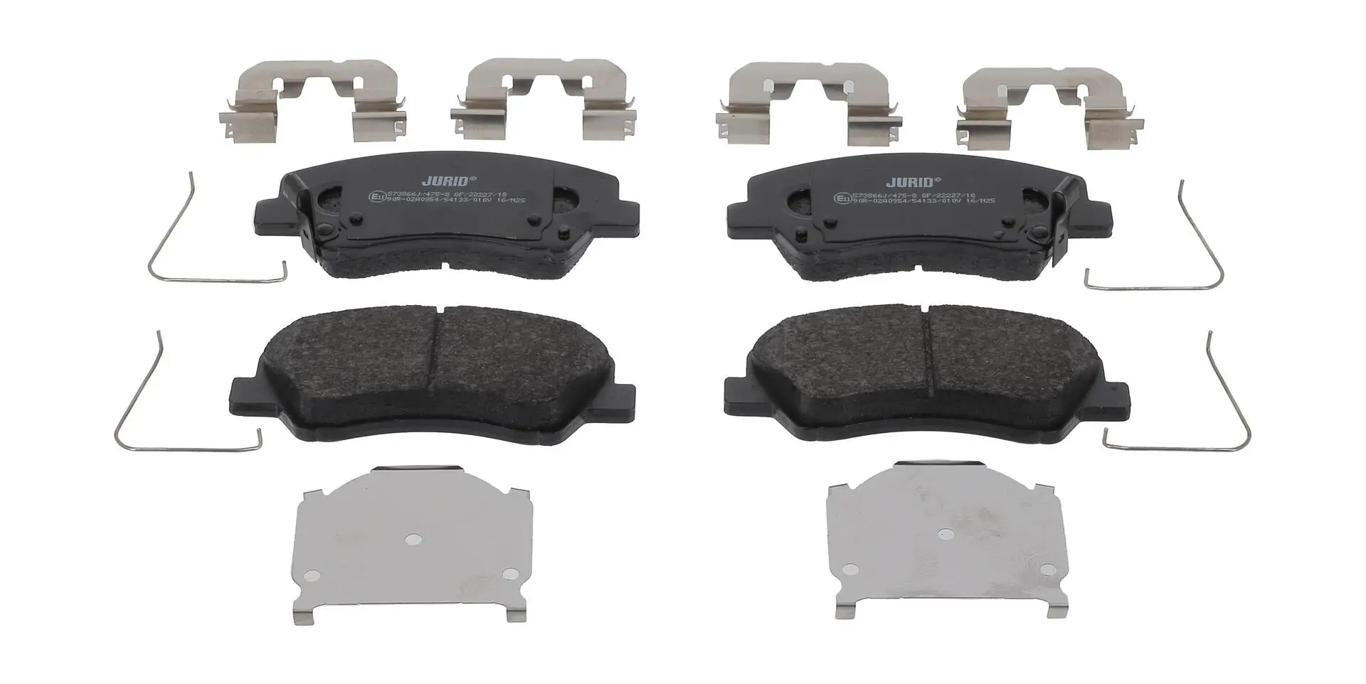 Bremsbelagsatz, Scheibenbremse Vorderachse JURID 573866J