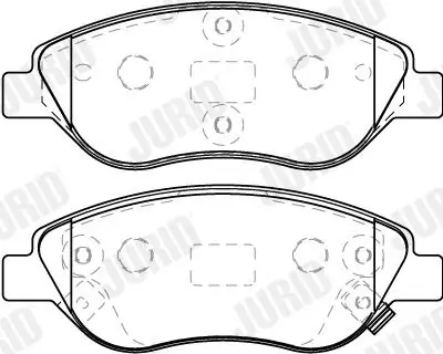 Bremsbelagsatz, Scheibenbremse JURID 573867J Bild Bremsbelagsatz, Scheibenbremse JURID 573867J