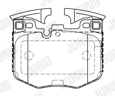 Bremsbelagsatz, Scheibenbremse JURID 573877J Bild Bremsbelagsatz, Scheibenbremse JURID 573877J