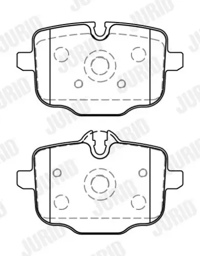 Bremsbelagsatz, Scheibenbremse JURID 573878J Bild Bremsbelagsatz, Scheibenbremse JURID 573878J