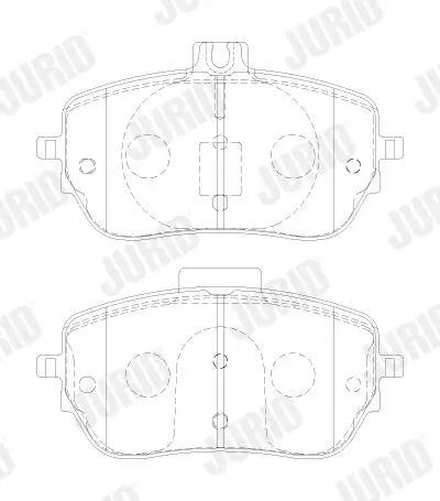 Bremsbelagsatz, Scheibenbremse JURID 573883J Bild Bremsbelagsatz, Scheibenbremse JURID 573883J