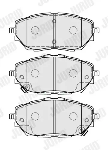 Bremsbelagsatz, Scheibenbremse Vorderachse JURID 573884J Bild Bremsbelagsatz, Scheibenbremse Vorderachse JURID 573884J