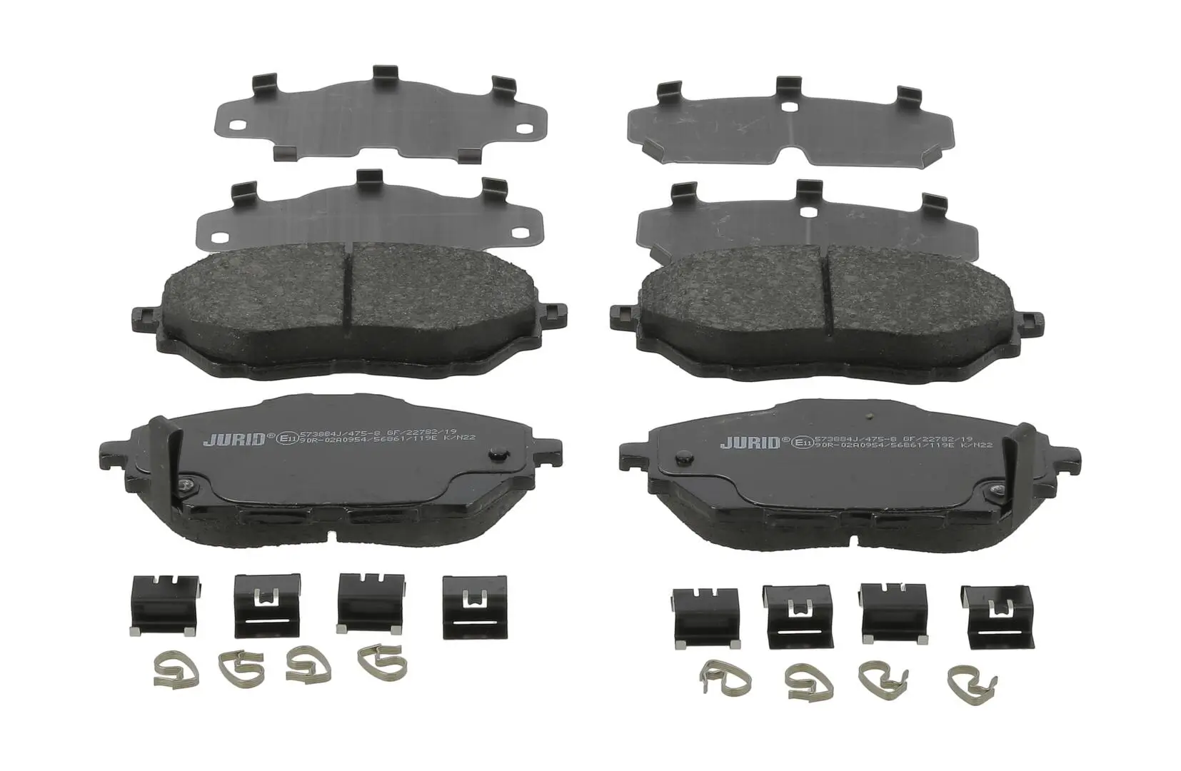 Bremsbelagsatz, Scheibenbremse Vorderachse JURID 573884J