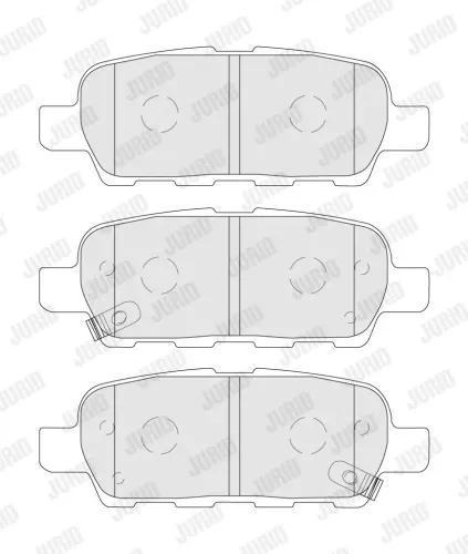 Bremsbelagsatz, Scheibenbremse Hinterachse JURID 573890J Bild Bremsbelagsatz, Scheibenbremse Hinterachse JURID 573890J