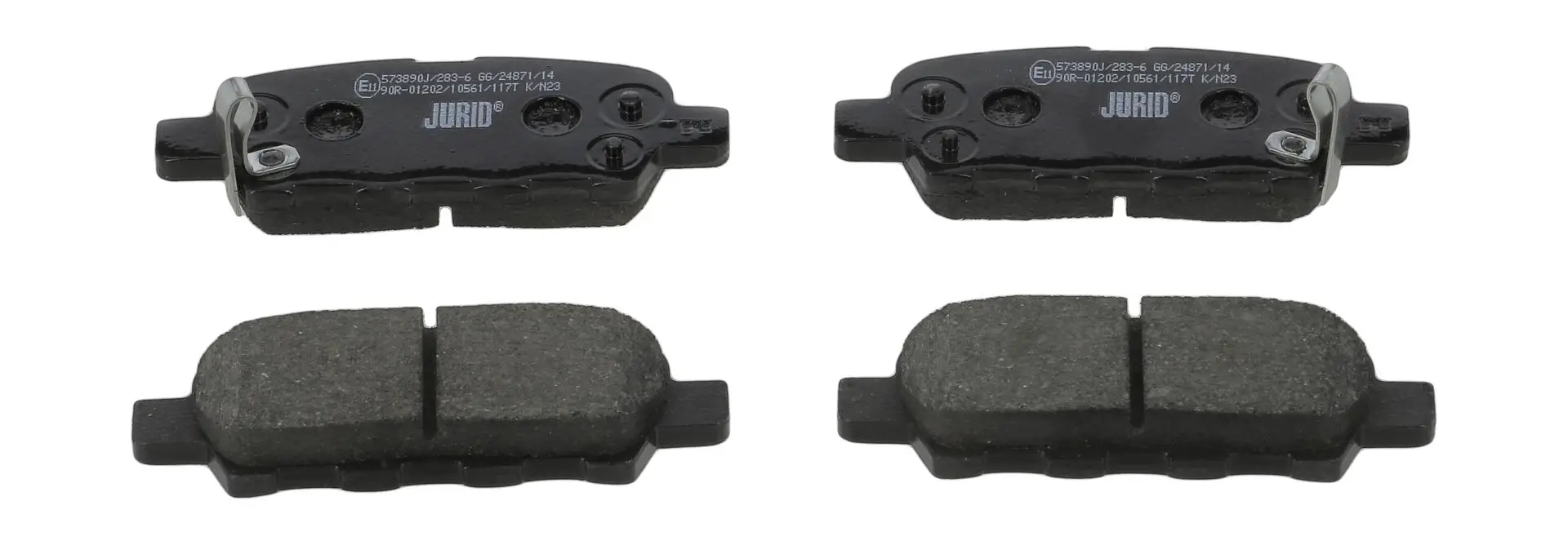 Bremsbelagsatz, Scheibenbremse Hinterachse JURID 573890J