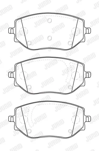 Bremsbelagsatz, Scheibenbremse Vorderachse JURID 573896J Bild Bremsbelagsatz, Scheibenbremse Vorderachse JURID 573896J