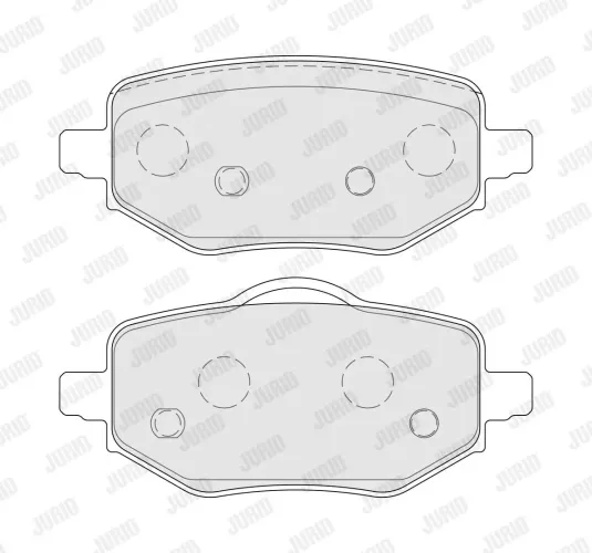 Bremsbelagsatz, Scheibenbremse Hinterachse JURID 573899J Bild Bremsbelagsatz, Scheibenbremse Hinterachse JURID 573899J