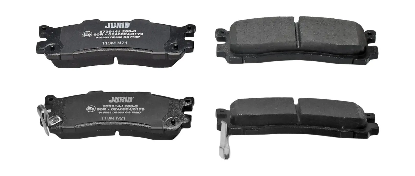 Bremsbelagsatz, Scheibenbremse Hinterachse JURID 573914J