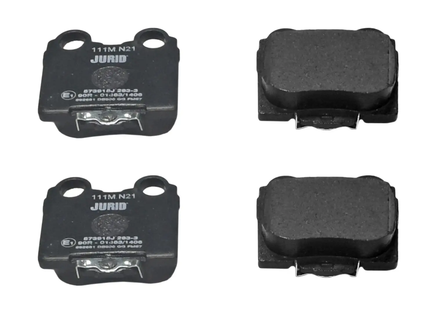 Bremsbelagsatz, Scheibenbremse Hinterachse JURID 573915J