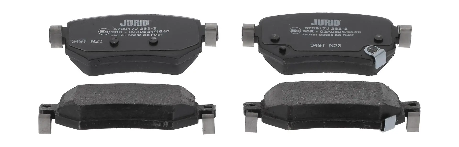 Bremsbelagsatz, Scheibenbremse Hinterachse JURID 573917J