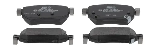 Bremsbelagsatz, Scheibenbremse Hinterachse JURID 573917J Bild Bremsbelagsatz, Scheibenbremse Hinterachse JURID 573917J