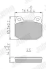 Bremsbelagsatz, Scheibenbremse JURID 573936J Bild Bremsbelagsatz, Scheibenbremse JURID 573936J