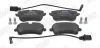 Bremsbelagsatz, Scheibenbremse Hinterachse JURID 573945J