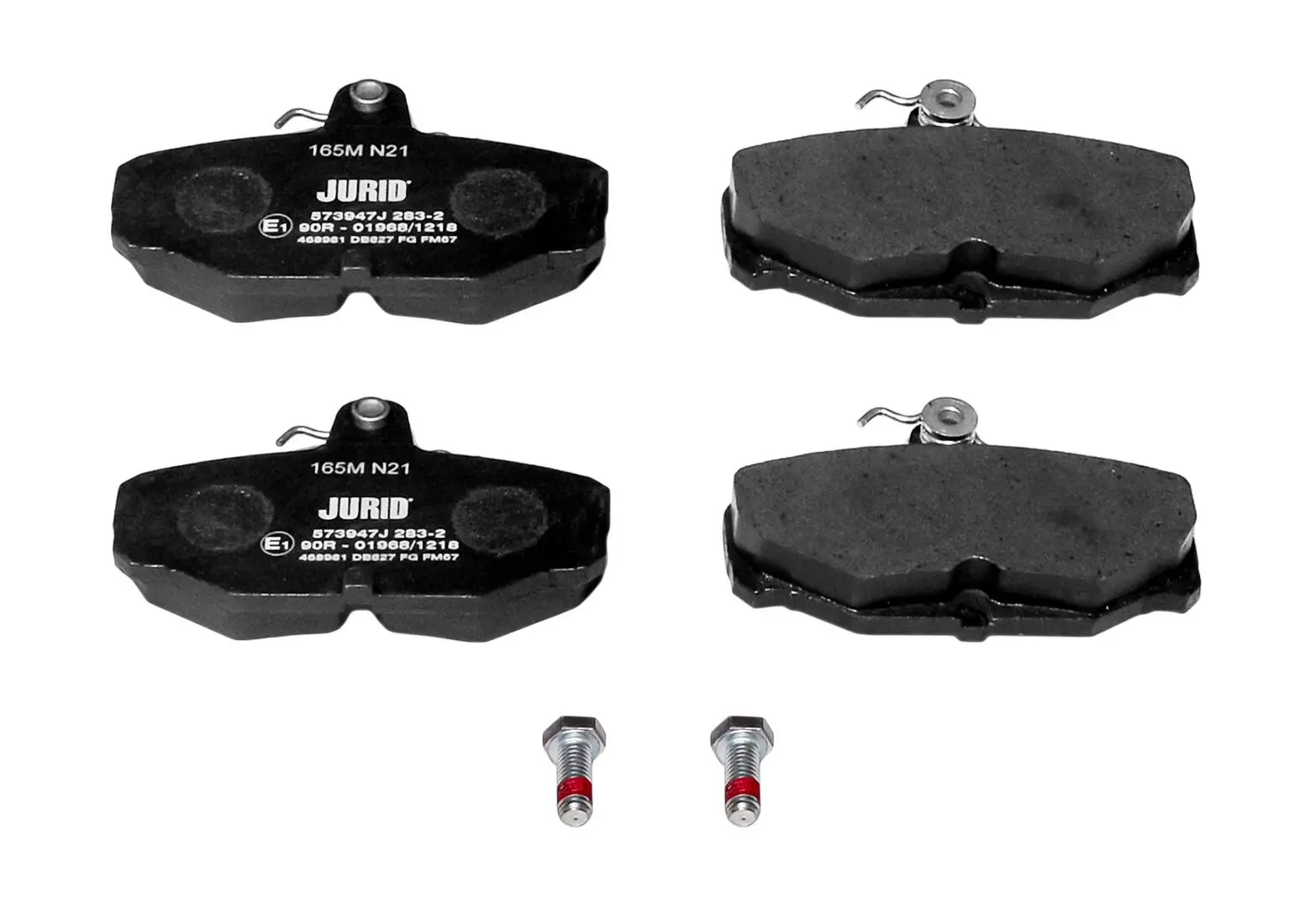 Bremsbelagsatz, Scheibenbremse Hinterachse JURID 573947J