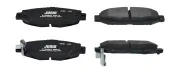 Bremsbelagsatz, Scheibenbremse Hinterachse JURID 573952J