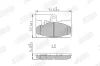 Bremsbelagsatz, Scheibenbremse Hinterachse JURID 573954J