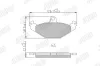 Bremsbelagsatz, Scheibenbremse Hinterachse JURID 573955J Bild Bremsbelagsatz, Scheibenbremse Hinterachse JURID 573955J