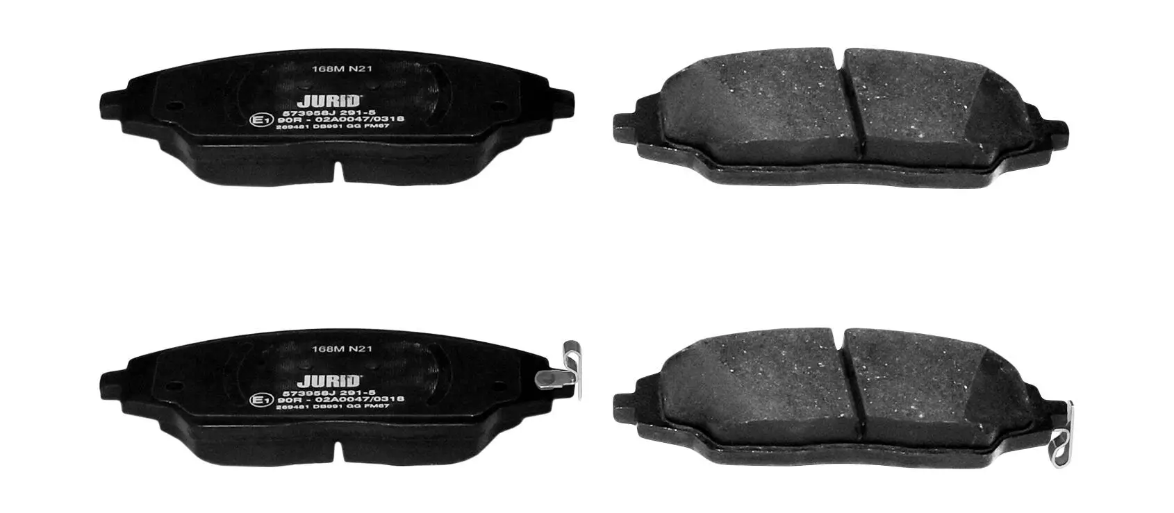 Bremsbelagsatz, Scheibenbremse Vorderachse JURID 573958J