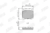 Bremsbelagsatz, Scheibenbremse Vorderachse JURID 573961J Bild Bremsbelagsatz, Scheibenbremse Vorderachse JURID 573961J