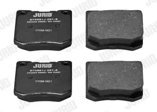 Bremsbelagsatz, Scheibenbremse Vorderachse JURID 573961J Bild Bremsbelagsatz, Scheibenbremse Vorderachse JURID 573961J