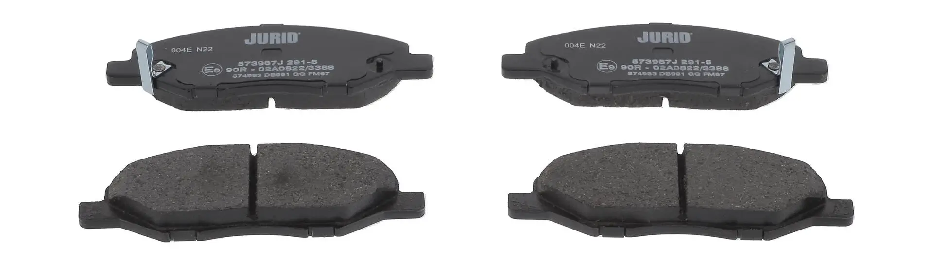 Bremsbelagsatz, Scheibenbremse Vorderachse JURID 573967J