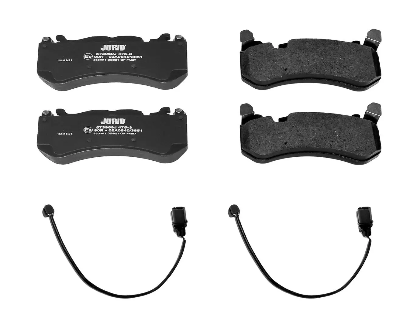 Bremsbelagsatz, Scheibenbremse Vorderachse JURID 573969J