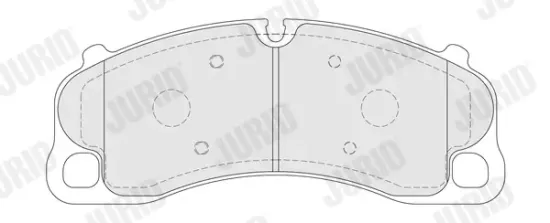 Bremsbelagsatz, Scheibenbremse Vorderachse JURID 573999J Bild Bremsbelagsatz, Scheibenbremse Vorderachse JURID 573999J