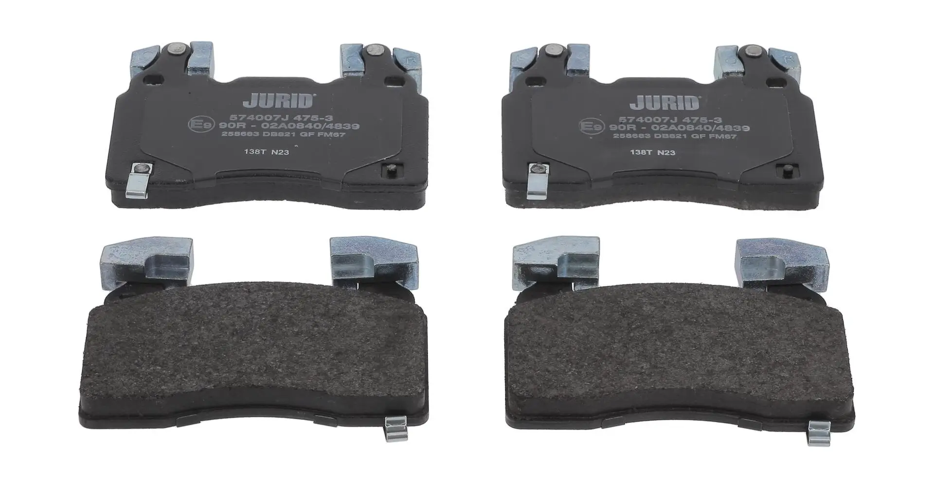 Bremsbelagsatz, Scheibenbremse Vorderachse JURID 574007J