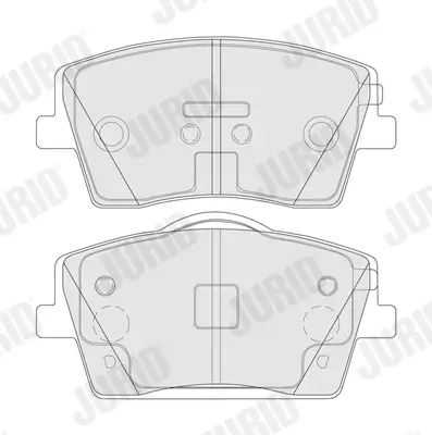 Bremsbelagsatz, Scheibenbremse Vorderachse JURID 574017J Bild Bremsbelagsatz, Scheibenbremse Vorderachse JURID 574017J