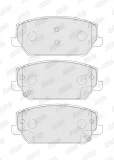 Bremsbelagsatz, Scheibenbremse Vorderachse JURID 574024J