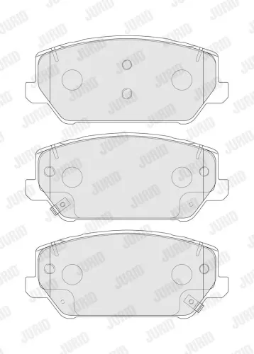 Bremsbelagsatz, Scheibenbremse Vorderachse JURID 574024J Bild Bremsbelagsatz, Scheibenbremse Vorderachse JURID 574024J