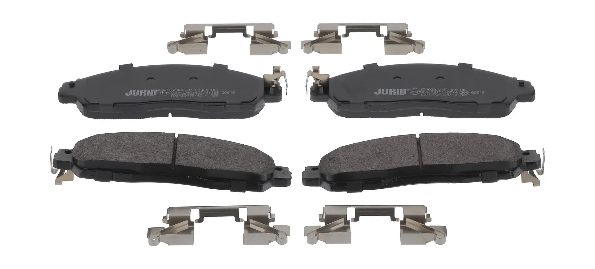 Bremsbelagsatz, Scheibenbremse Vorderachse JURID 574029J