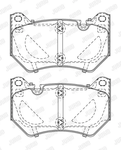 Bremsbelagsatz, Scheibenbremse Vorderachse JURID 574032J Bild Bremsbelagsatz, Scheibenbremse Vorderachse JURID 574032J