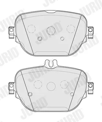 Bremsbelagsatz, Scheibenbremse Hinterachse JURID 574034J Bild Bremsbelagsatz, Scheibenbremse Hinterachse JURID 574034J