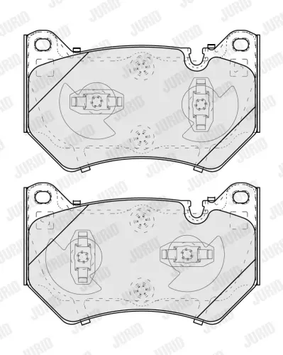 Bremsbelagsatz, Scheibenbremse Vorderachse JURID 574041J Bild Bremsbelagsatz, Scheibenbremse Vorderachse JURID 574041J