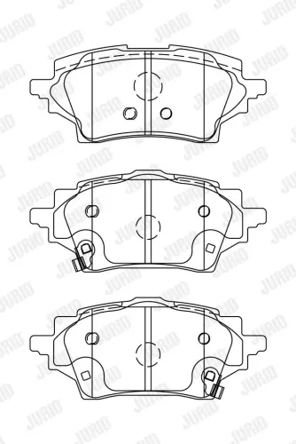 Bremsbelagsatz, Scheibenbremse JURID 574043J Bild Bremsbelagsatz, Scheibenbremse JURID 574043J