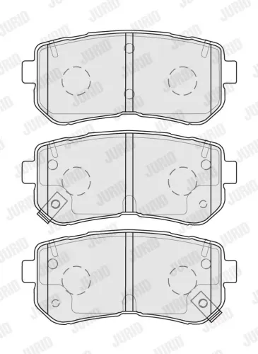 Bremsbelagsatz, Scheibenbremse Hinterachse JURID 574047J Bild Bremsbelagsatz, Scheibenbremse Hinterachse JURID 574047J