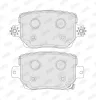 Bremsbelagsatz, Scheibenbremse Hinterachse JURID 574069J