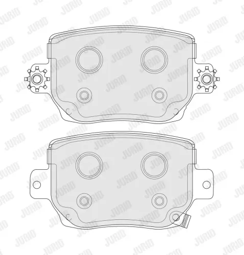 Bremsbelagsatz, Scheibenbremse Hinterachse JURID 574069J Bild Bremsbelagsatz, Scheibenbremse Hinterachse JURID 574069J